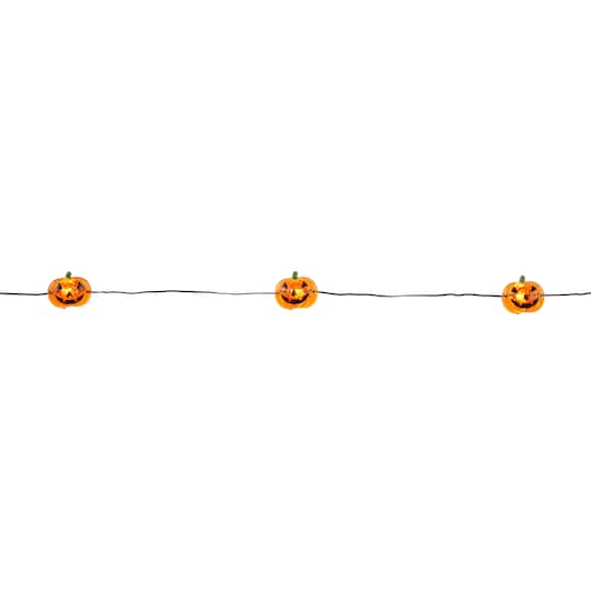 10ct. Jack-o'-Lantern Icon LED String Lights by Ashland®